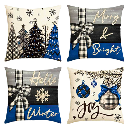 Christmas Joy Throw Pillow Covers