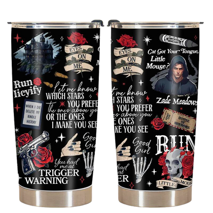 Run Little Mouse Haunting Adeline Tumbler, Dark Romance Drinkware, Smut Reader, Book Lover Gifts for Her Dark Romance