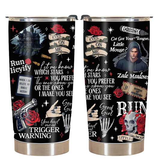 Run Little Mouse Haunting Adeline Tumbler, Dark Romance Drinkware, Smut Reader, Book Lover Gifts for Her Dark Romance