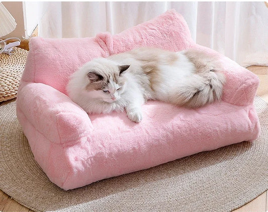 Winter Cat House Plush Dog Sofa Beds