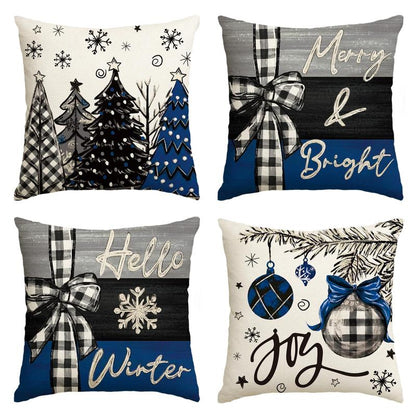 Christmas Joy Throw Pillow Covers